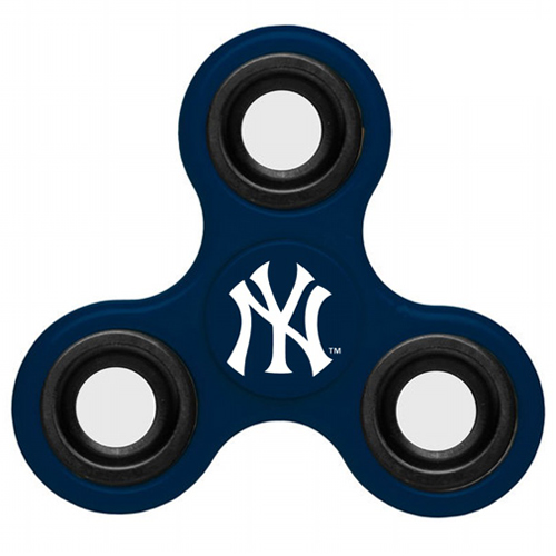 MLB New York Yankees 3 Way Fidget Spinner B49 - Navy